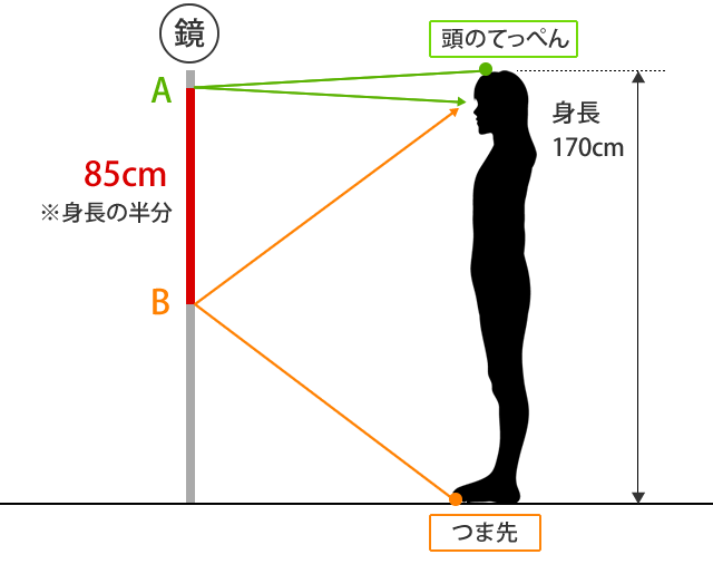 鏡の反射